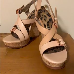 Sam Edelman Nude Wedges